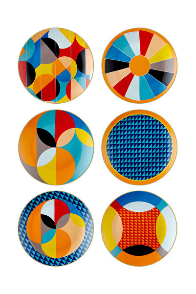 The Mia Shapes Pastry Plate for 6 People