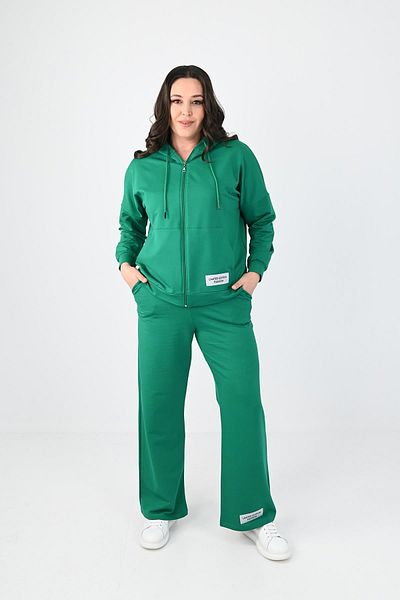 Koza Butik Дамски анцуг с етикет с голям размер и детайли с качулка 8077-24