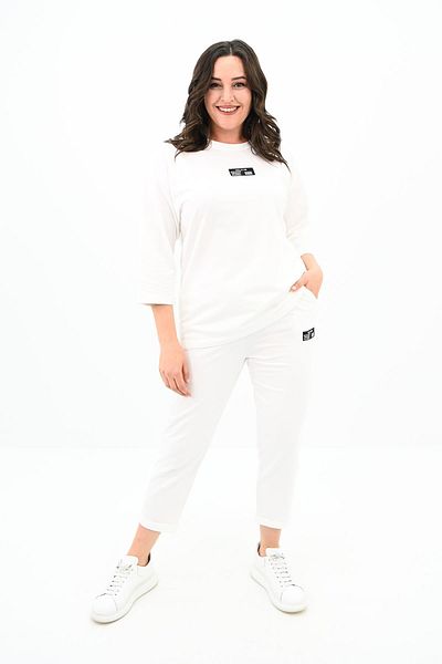 Koza Butik Γυναικεία φόρμα φόρμας με ετικέτα μεγάλου μεγέθους 8100-24