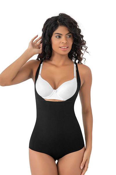 MEBA Laser Cut 2 Size Gathering Underbust Body Corset - No Trace to Slimming