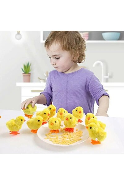 Shem Kurmalı Zıp Zıp Zıplayan Yürüyen Tüylü Civciv Oyuncak (TEK ADET FİYATIDIR)