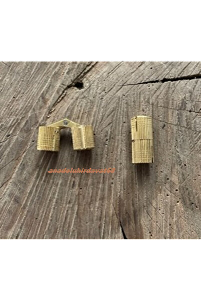 DMR PİRİNÇ GİZLİ AKORDİYON MENTEŞE KATLANIR KUTU MENTEŞESİ 10MM 2ADET