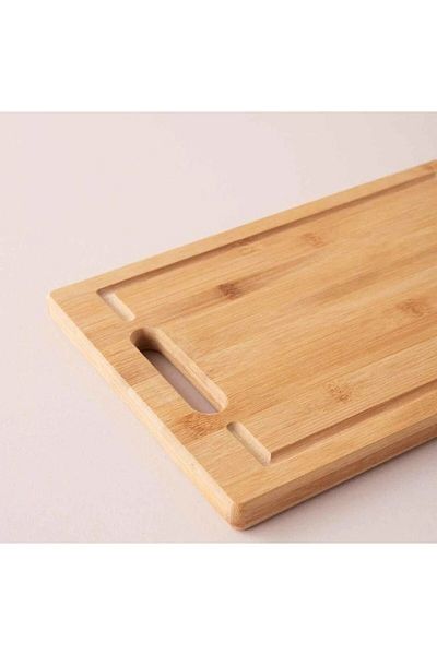 Lorin Bamboo Presentation Cutting Board - Medium Size, Meat Bread Vegetable, 22x32 Cm, 1.8 Cm Thick