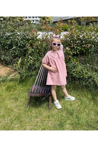 SENZA NOME STIL Yakalı Kız Çocuk Elbise