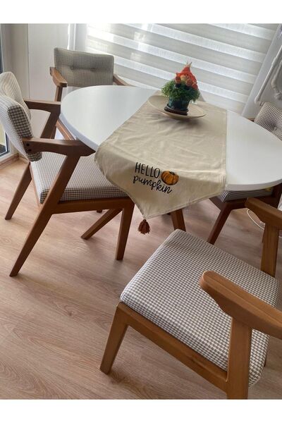 HASAĞAÇ Modern Ahşap Ayak Lake Masa