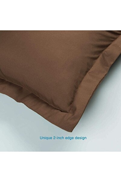 EVYA Απαλό, φιλικό προς το δέρμα, 50x70cm, 2 τεμάχια διακοσμητικό σπαθί μαξιλαριού καφέ με φλούδα