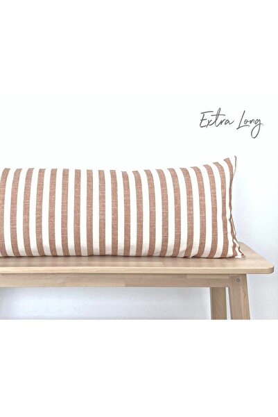 EVYA 100% Cotton Yarn Dyed Striped Long Maternity Pillow Case 50x135 cm