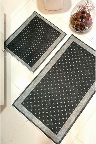 Generic Brand Non-Slip Base Washable 2 Pieces 60X100 - 50X60 Bathroom Rug Bat...