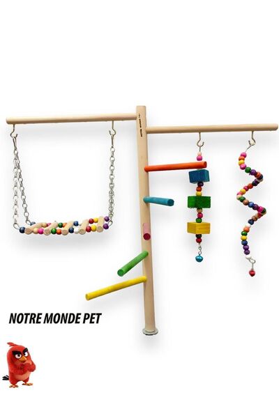 NOTREMONDEPET Kafes Üstü Muhabbet Kuşu Sultan Papağanı Vb Kuşlar Için Dev Oyu...