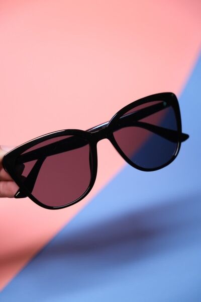 Bestenur Kalın Oval Köprü Gözlük -siyah