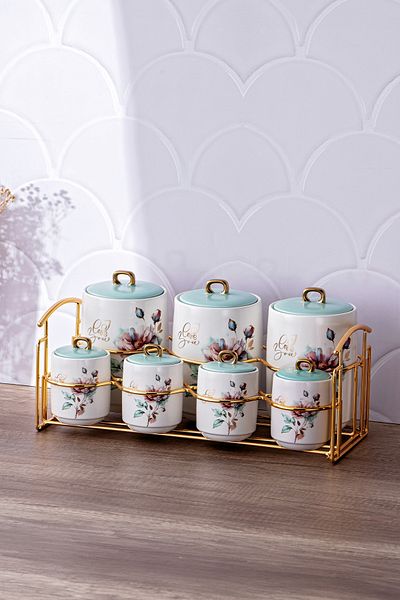 Emsan Soft Love 7-Piece Spice Set with Stand