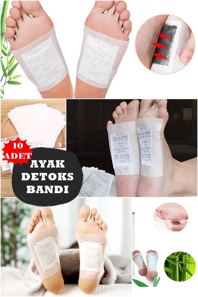 MUHEN 10 Adet Sigara Bağımlılık Kesici Ayak Ağrı Rahatlatıcı Ayak Detoks Band...