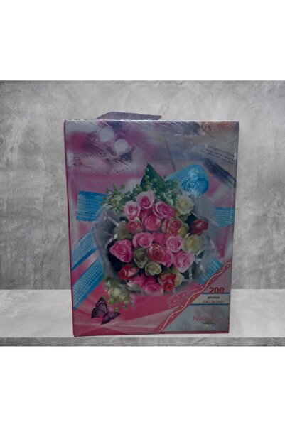 HİDZ ألبوم صور منقوش بالزهور مقاس 10x15 200