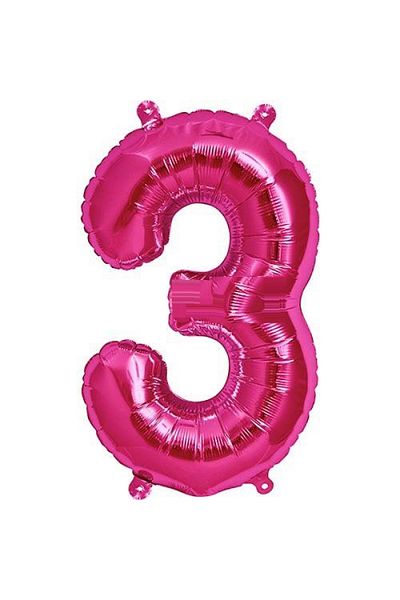 babelia 36 Cm Pink Helium Balloon - Foil Number