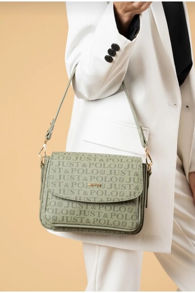 Just Polo Kadın Yeşil İki Askılı 3 Bölmeli Omuz Ve Çapraz Çantası-nb2185