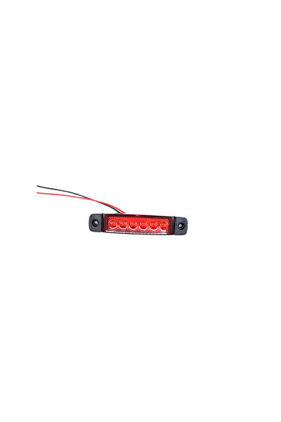 EMIR 1 Adet Kırmızı Parmak Lamba 6 Led 12V 24V