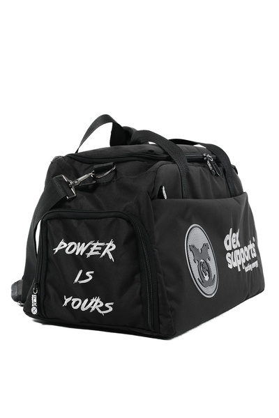 Dex Supports Lasting Energy Grey-Black Large Size Sports Bag