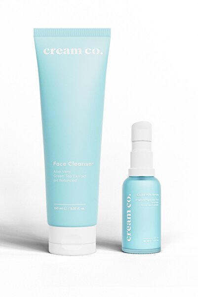 Cream Co. Yatıştırıcı Beyazlatıcı Bariyer Güçlendirici Aydınlatıcı Hassas Cilt Temizleyici Onarıcı İkili