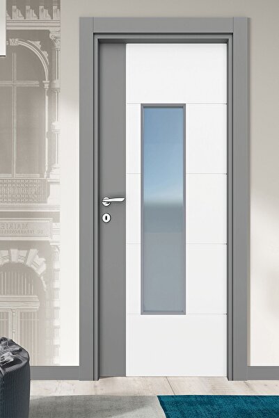 ALO KAPI MELAMİN ELİT LORAS CAMLI ODA KAPISI, 86/204/9-13 CM