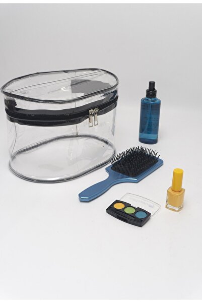 Rof Bag Büyük Boy Şeffaf, Tatil, Plaj, Kozmetik, Günlük Kullanım, Makyaj Ve Bakım Çantası