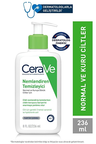 CeraVe NORMAL VE KURU CİLTLER İÇİN NEMLENDİREN TEMİZLEYİCİ 236ML