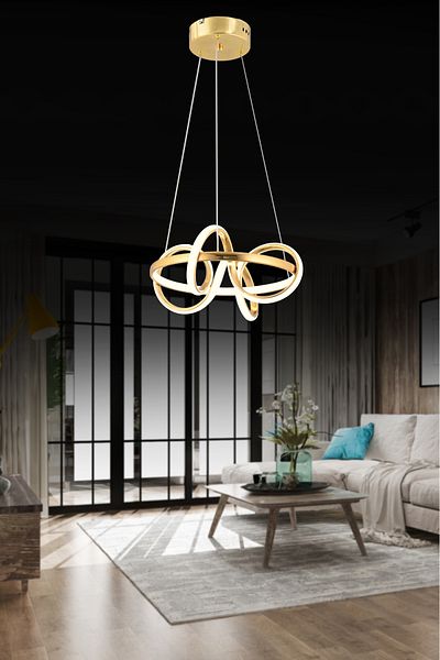 OSC HOME Modern Northern Led Chandelier - 3 Colors Worked Chandelier
