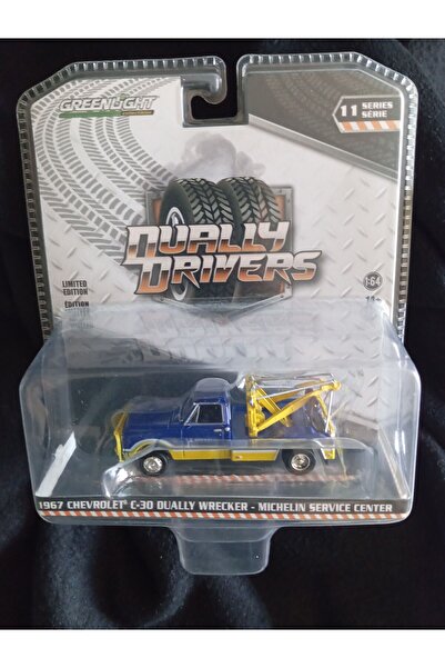 Greenlight 1:64 greenlight 1967 Chevrolet c-30 DUALLY WRECKER MİCHELİN SERVİC...