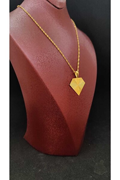 kuyumcu nurettin ELMAS KESİM KOLYE 22 AYAR