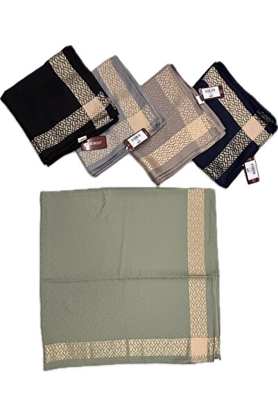 KROREN Jacquard Cotton Satin Scarf