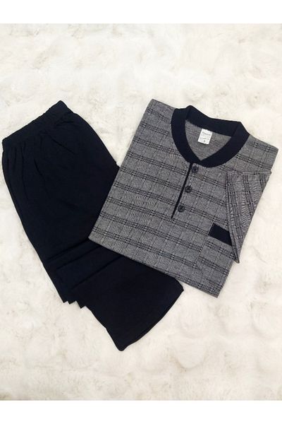 LUSSOLİFE Plus Size Men's Pajama Set