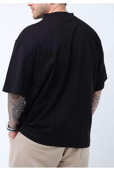 Dex Supports Lasting Energy Oversize T-Shirt Black Color Loose Fit 280g