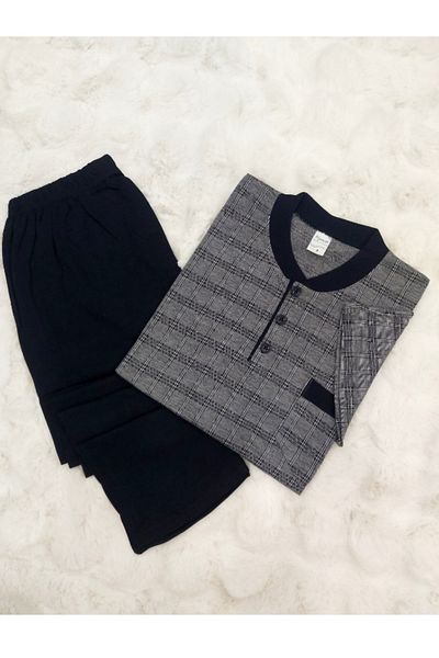LUSSOLİFE Plus Size Men's Pajama Set