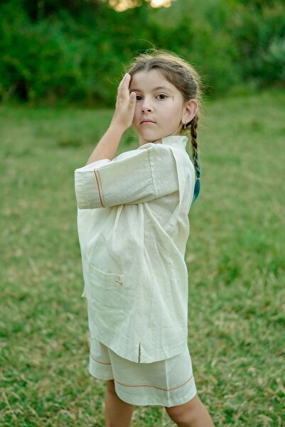 Gülümse Baby Unisex Kimono Set of 2 - Linen Fabric