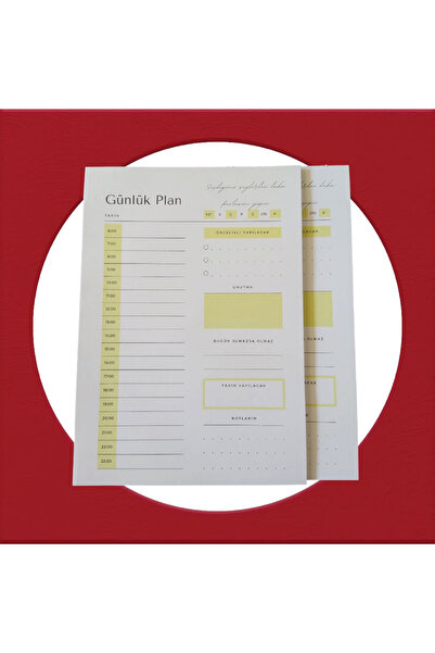 OzmeralBaskı 1 Adet Günlük Planlayıcı,planlıyıcı,günlük Planlayıcı, Haftalık,...