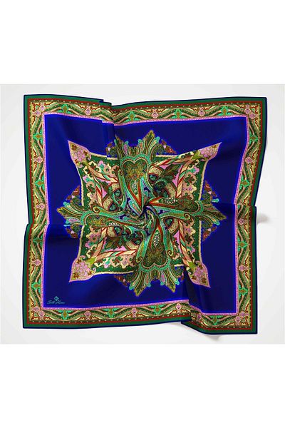 Silk Home Μαλακό βαμβακερό κασκόλ με σχέδιο Rubai