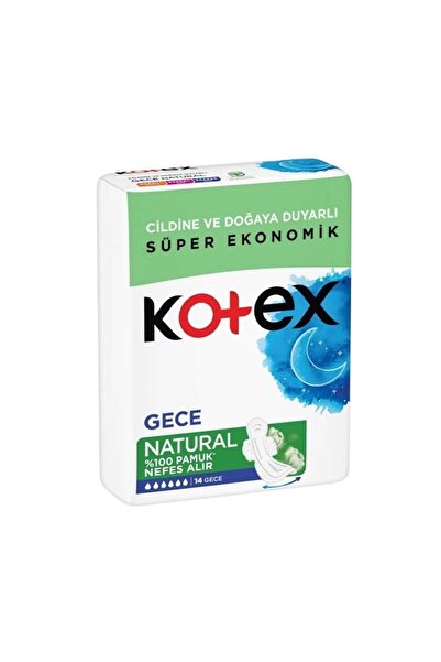 Kotex Natural Night Sanitary Pad 14 Pieces 6 Pieces