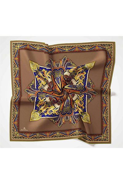 Silk Home Μαλακό βαμβακερό κασκόλ με σχέδιο Rubai