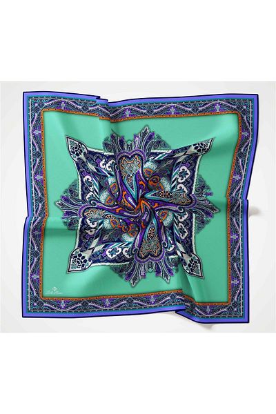 Silk Home Μαλακό βαμβακερό κασκόλ με σχέδιο Rubai