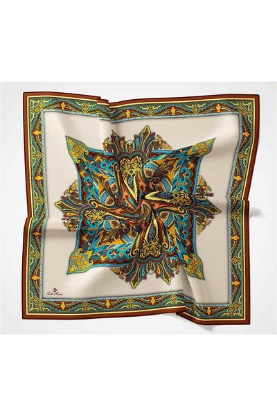 Silk Home Eșarfă din bumbac moale cu model Rubai