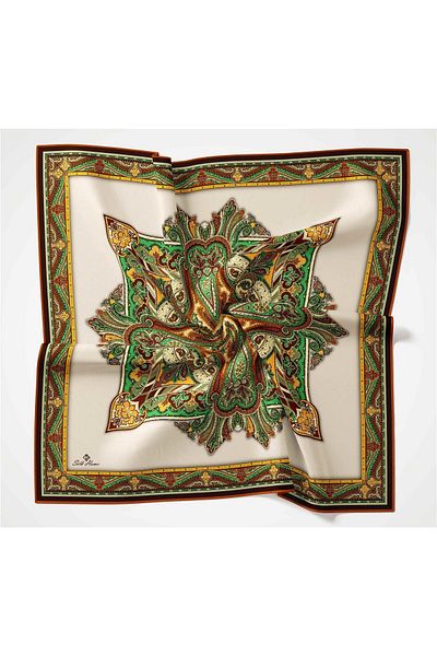 Silk Home Μαλακό βαμβακερό κασκόλ με σχέδιο Rubai