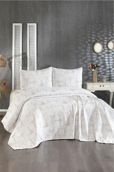 Çeyiz Diyarı Cream Latife Bedspread