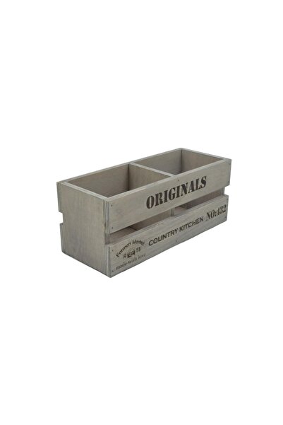TUNS ATELIER Ahşap Country House Mutfak Banyo Organizer 30cm X 12cm Genişlik ...