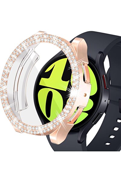 Nezih Case Samsung Galaxy Watch 4 / 5 / 6 / 7 / Fe 40mm Uyumlu Çift Sıra Parl...