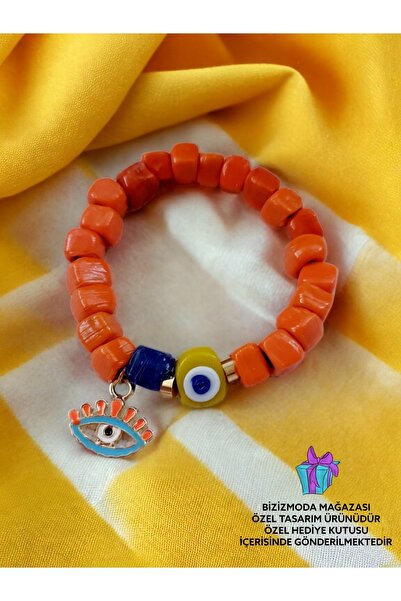 bizizmoda Cam Bodrum Boncuk Charm Nazar Boncuk Bileklik Nazar Boncuklu Bileklik