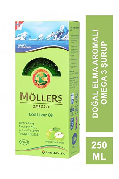Möller's MÖLLER'S OMEGA ŞURUP DOĞAL ELMA AROMALI 250 ML