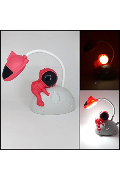 PİNA HEDİYELİK AKSESUAR Masa Üstü Astronot Uzay Gemisi Masa Lambası