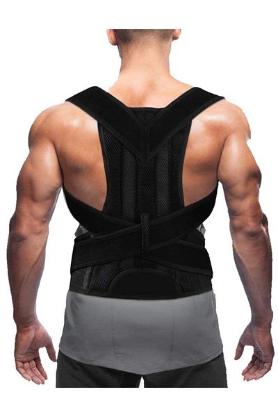 Ankaflex Unisex Black Medical Underwire - Orthopedic Chiphosis Scoliosis Corset Όρθια Στάση Συσκευή