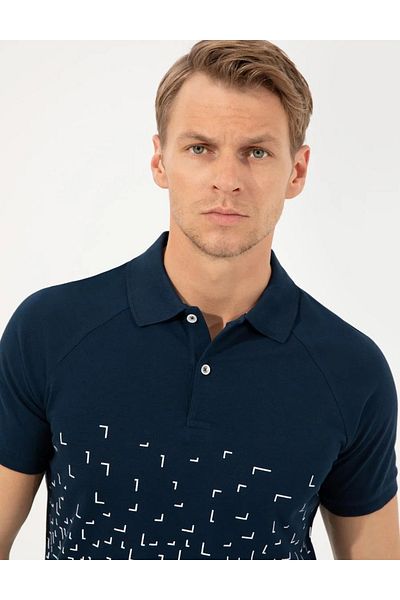 Pierre Cardin Ανδρικό μπλουζάκι Navy Blue - G021SZ011.000.1376253.VR033