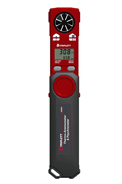 Triplett Termo-Anemometre Rüzgar Hızı, Nem, Çiğ Noktası, Sıcaklık Ölçer (Heps...
