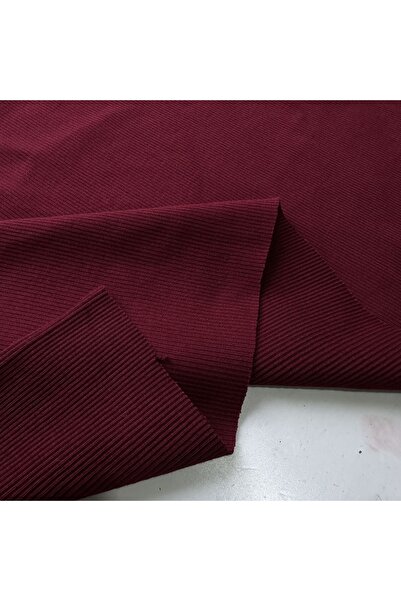 Genel Markalar Bordo Kaşkorse (Ribana Fitilli) Kumaş, Parça 35x120 cm